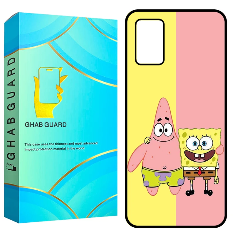 کاور قاب گارد طرح باب اسفنجی مدل GCHPA03S مناسب برای گوشی موبایل سامسونگ Galaxy A02s / M02s / A03s / F02s