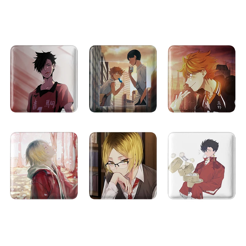 مگنت خندالو طرح انیمه هایکیو Haikyu کد 981A مجموعه 6 عددی