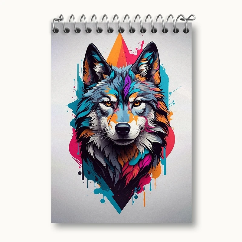 دفتر یادداشت 50 برگ خندالو مدل گرگ کد N1481