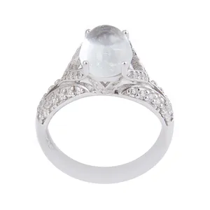 انگشتر نقره زنانه بازرگانی میلادی مدل سنگ در نجف کد AWR_1081