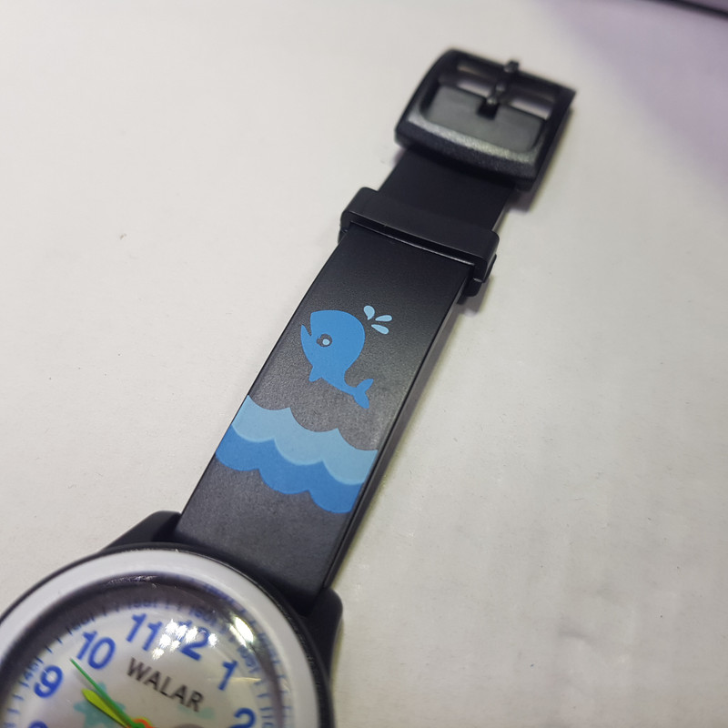 ساعت مچی عقربه ای بچگانه والار مدل ضدآب طرح نهنگ و دریا کد 19