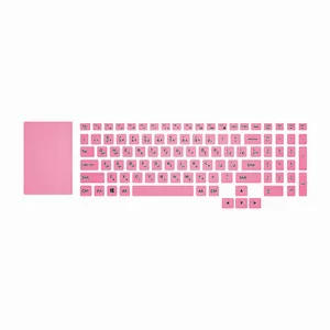 برچسب حروف فارسی کیبورد توییجین و موییجین مدل Pink 02 مناسب برای لپ تاپ لنوو 5 Legion به همراه استیکر تاچ پد