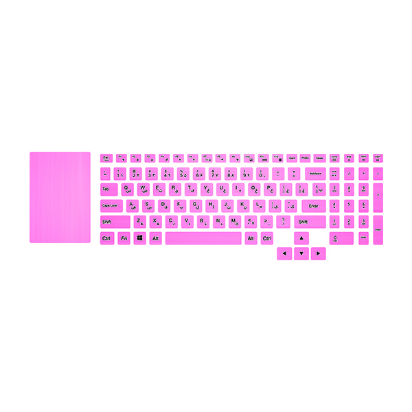 برچسب حروف فارسی کیبورد توییجین و موییجین مدل Pink 02 مناسب برای لپ تاپ لنوو 5 Legion به همراه استیکر تاچ پد