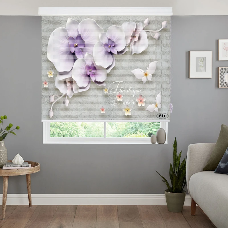 پرده زبرا زیو مدل 3D-1100 سایز 200x200 سانتی متر