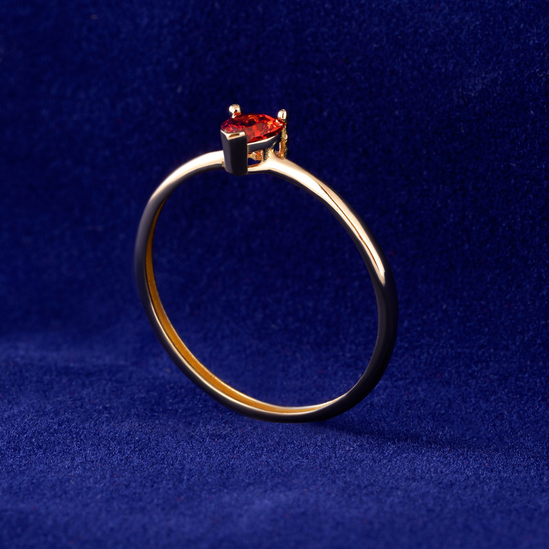 انگشتر طلا 18 عیار زنانه جواهری سون مدل 3604