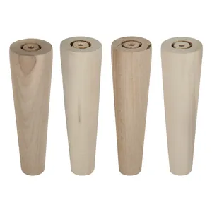 پایه میز مدل چوبی مخروطی کد 25 مجموعه 4 عددی