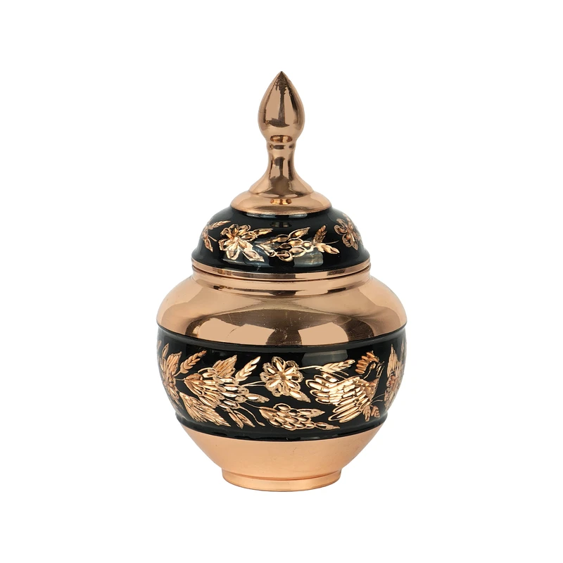 قندان مسی مدل الماس تراش کد kk01