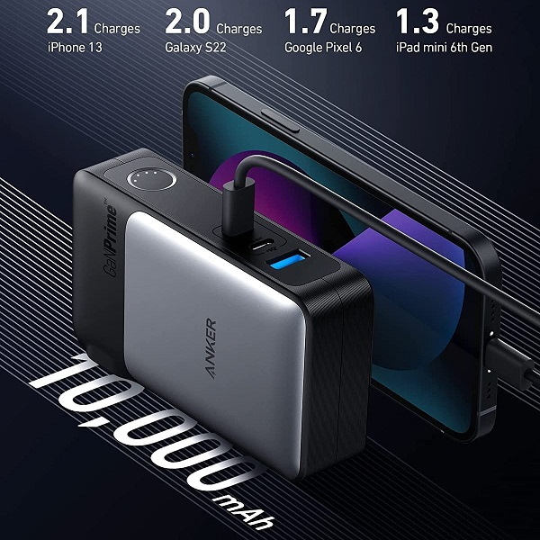 آداپتور شارژر انکر مدل POWERBANK GANPRIME733