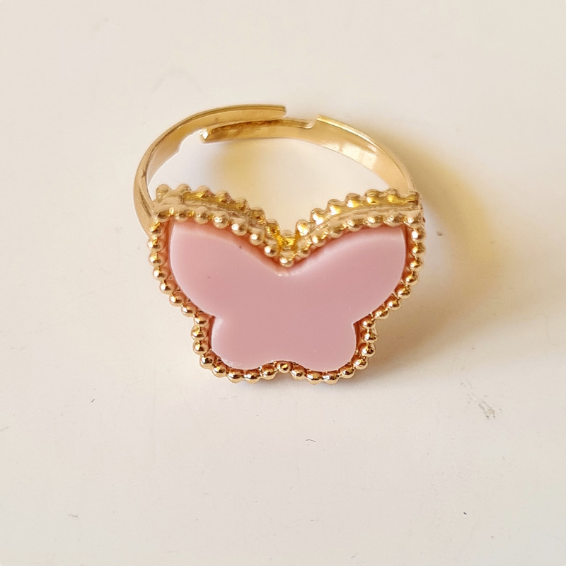 انگشتر دخترانه مدل پروانه کد G30