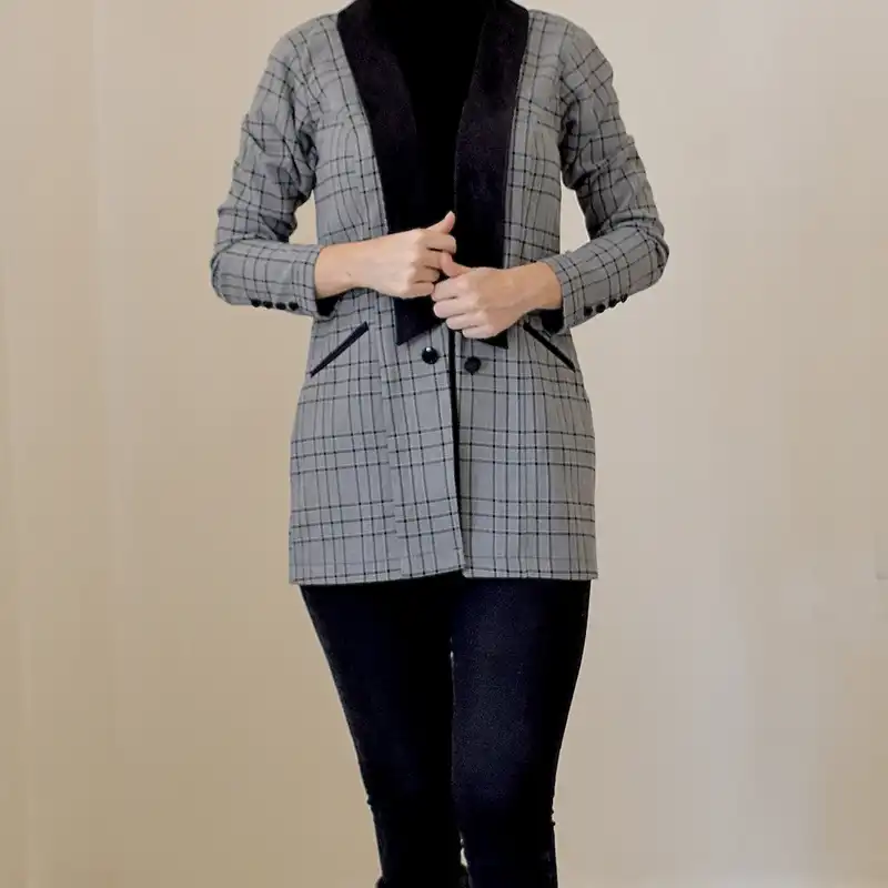 مانتو زنانه مدل یقه بلند