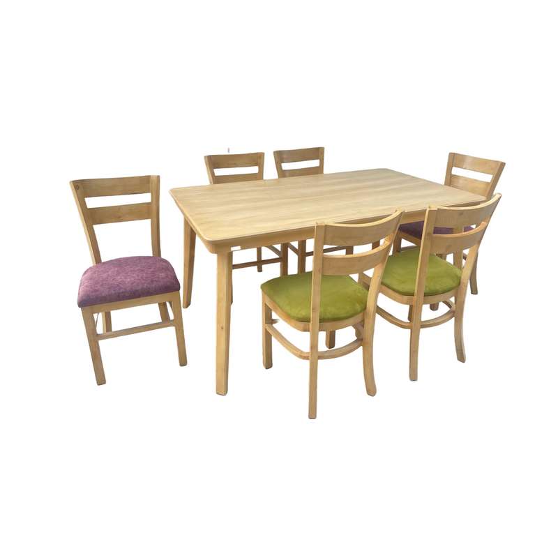 میز و صندلی ناهارخوری 6 نفره گالری چوب آشنایی مدل Khod-2Tir-Lux6 میز و صندلی ناهارخوری 6 نفره گالری چوب آشنایی مدل Khod-2Tir-Lux6