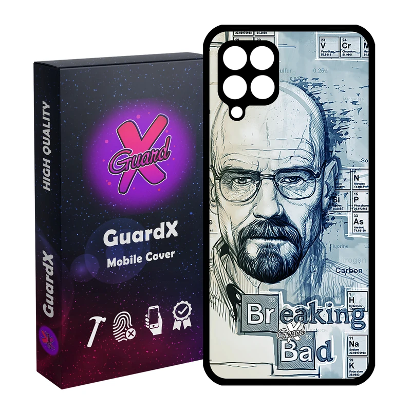 کاور گارد ایکس طرح Breaking Bad مدل Glass10202 مناسب برای گوشی موبایل سامسونگ Galaxy A12
