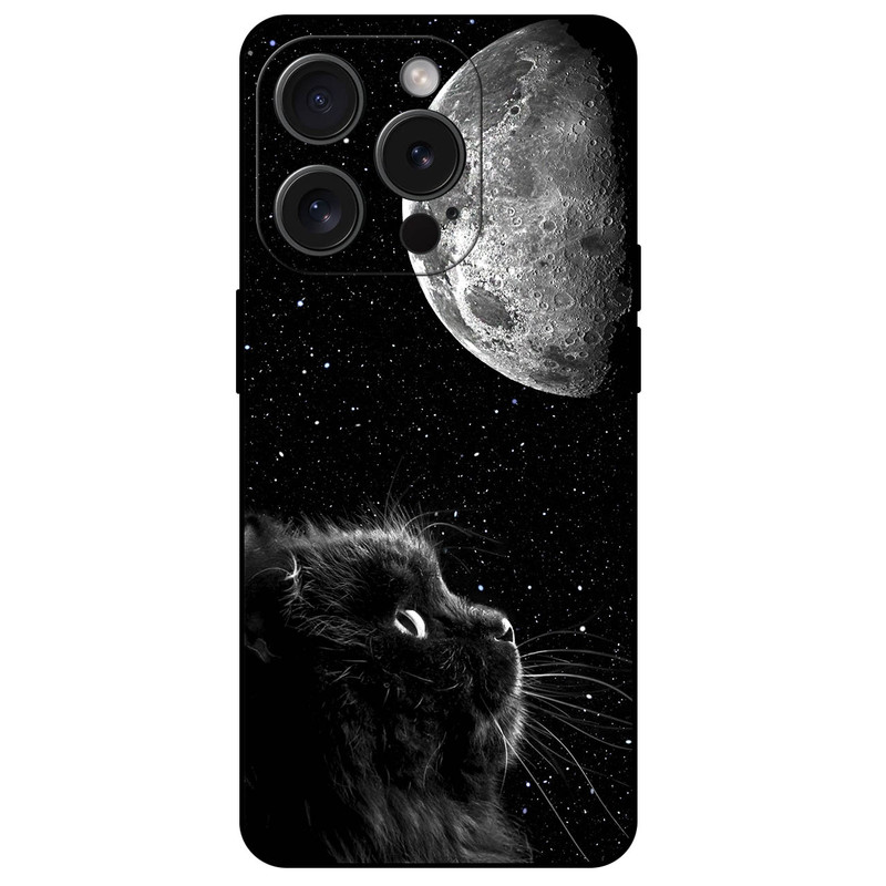 کاور مگافون طرح گربه مدل 1882 مناسب برای گوشی موبایل اپل iPhone 15 Pro 