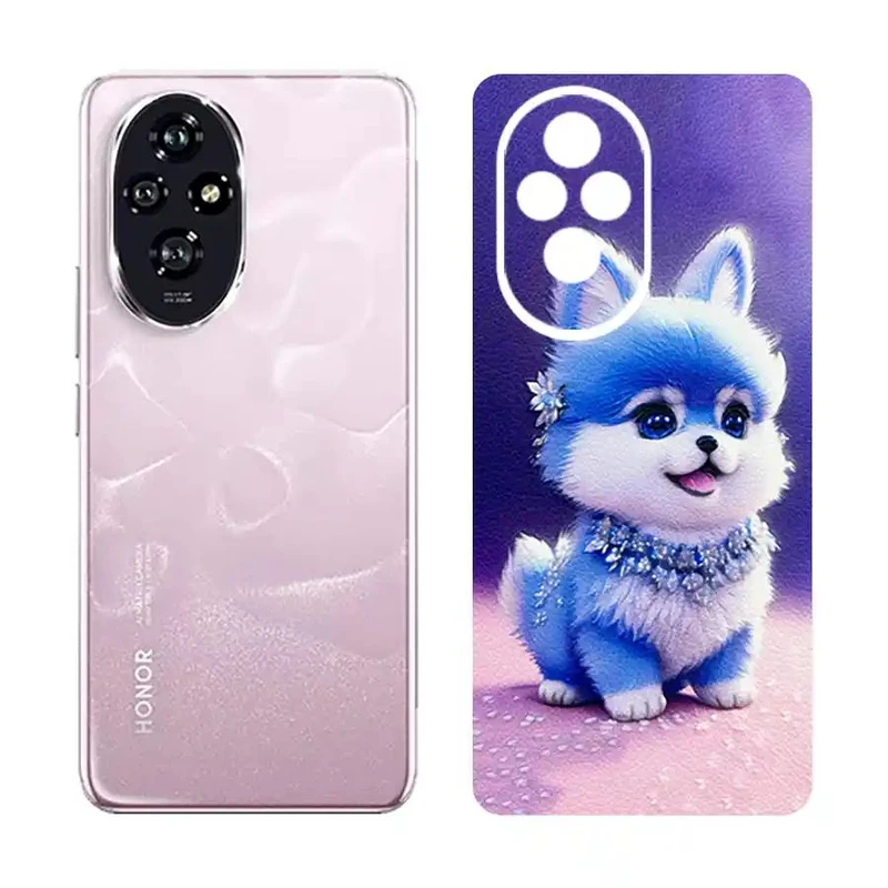 برچسب پوششی ریمکس مدل Cover طرح سگ مناسب برای گوشی موبایل آنر 200 