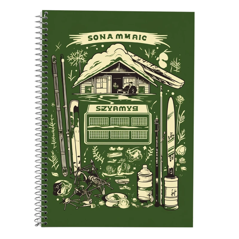 دفتر زبان 50 برگ مدوپد مدل سه خط طرح Ghibli کد DF2490