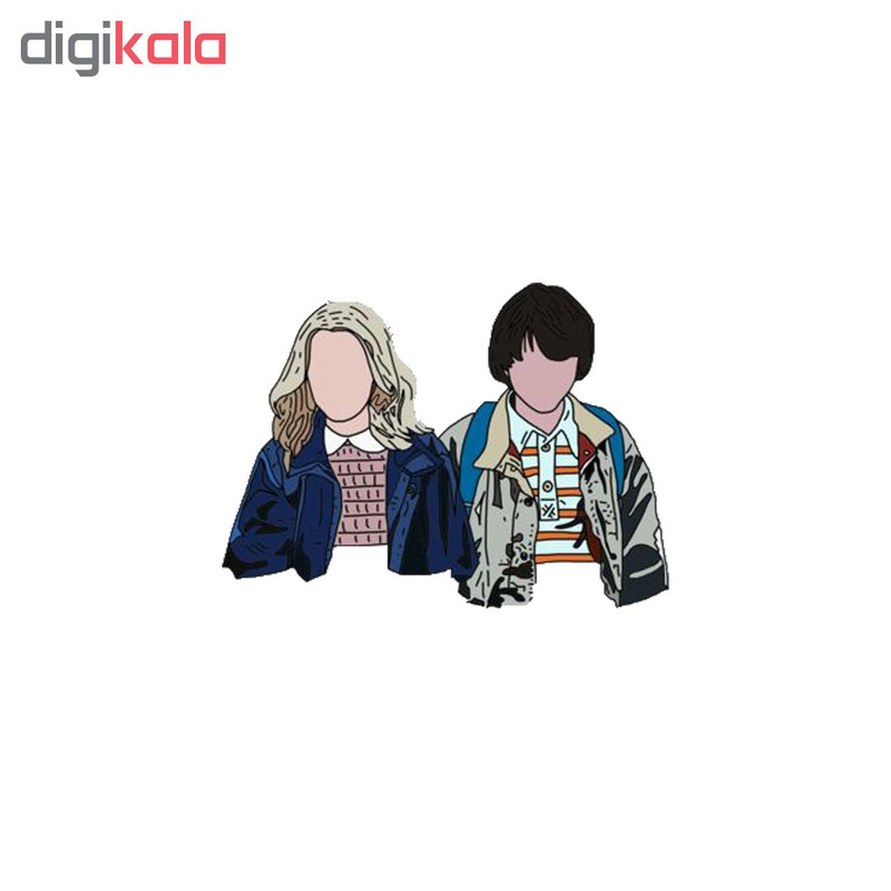 استیکر تزئینی موبایل طرح Boy & Girl کد 284