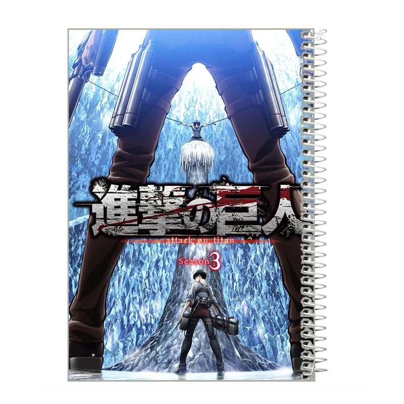 دفتر زبان 60 برگ طرح انیمه اتک آن تایتان کد z518