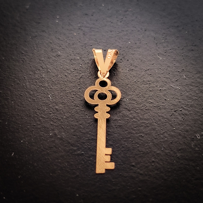 آویز گردنبند طلا 18 عیار زنانه ناریا طرح کلید