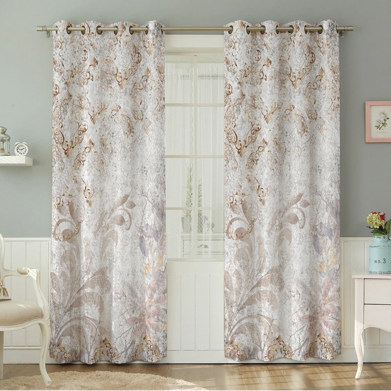 پرده نیروانا طرح مدرن  مدل هازان کد 9075 سایز 140×280 سانتی متر