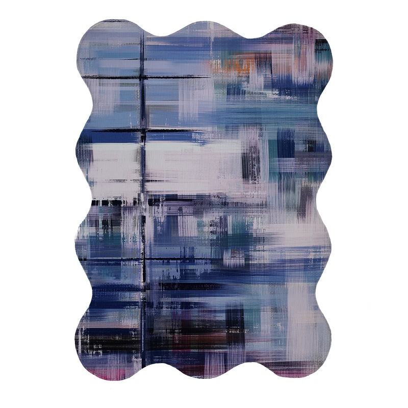 پادری مدل دالبر طرح آبرنگی کد 9298 سایز 80x110 سانتی متر 