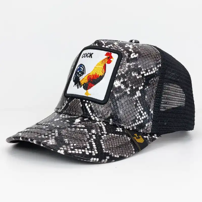 کلاه کپ گورین براز مدل پشت تور طرح خروس کد 1125