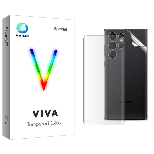 محافظ صفحه نمایش جانبو مدل Viva UV مناسب برای گوشی موبایل سامسونگ Galaxy S23 Ultra  به همراه محافظ پشت گوشی