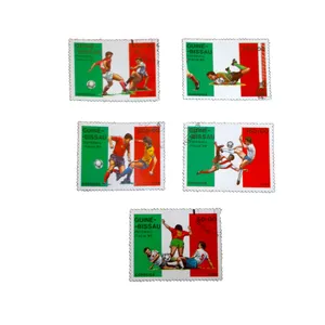 تمبر یادگاری طرح ورزشی مدل فوتبال کد var-930 مجموعه 5 عددی