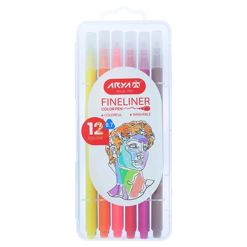 ماژیک  خوش نویسی آریا کد 9082 بسته 12 عددی