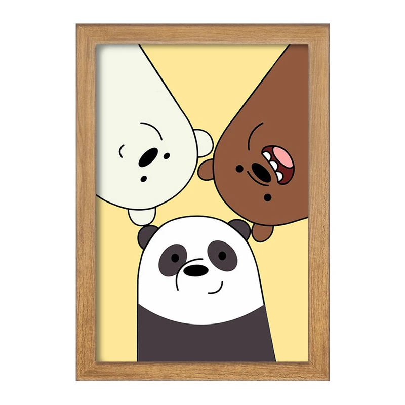 تابلو خندالو مدل انیمیشن سه خرس کله پوک کد 27628