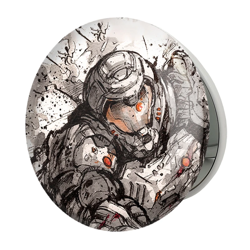 آینه جیبی خندالو طرح بازی رستاخیز (Doom) مدل تاشو کد 31385