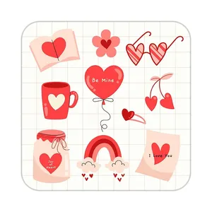 زیر لیوانی کاکتی طرح عاشقانه مدل mp38122