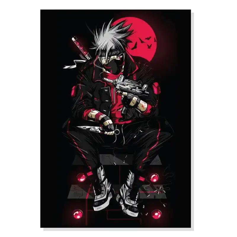 پوستر طرح انیمه ناروتو کاکاشی Naruto Kakashi Sensei مدل M0397