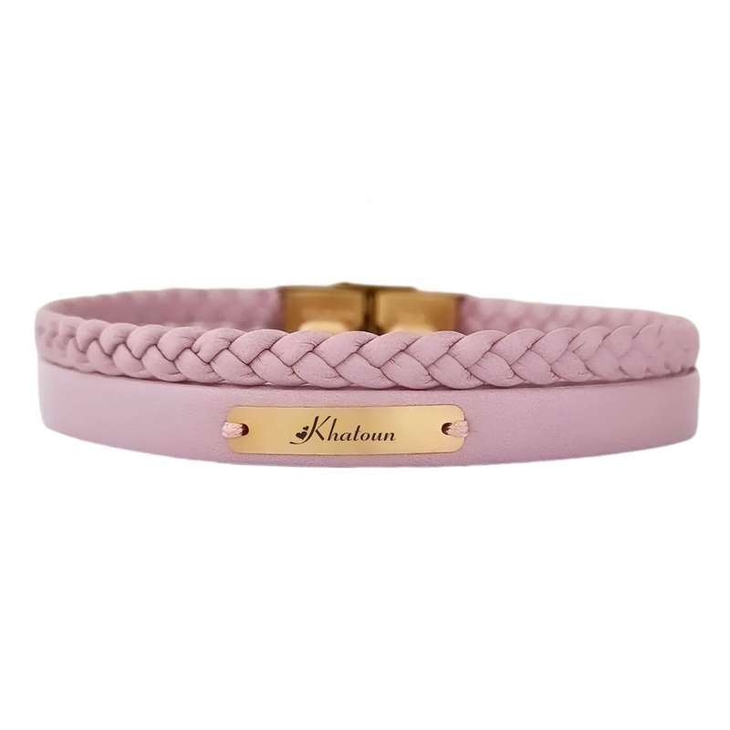 دستبند طلا 18 عیار زنانه لیردا مدل اسم خاتون 6733