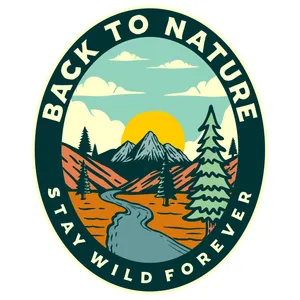 برچسب خودرو طرح طبیعت کد 2359