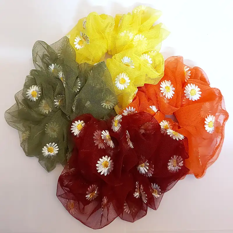 کش مو زنانه مدل اسکرانچی بابونه 2021