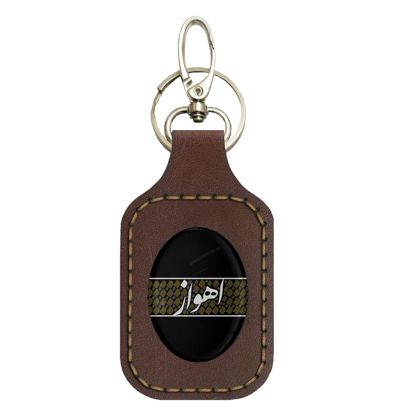 جاکلیدی دستی چرمی مدل srn002 طرح اهواز کد 2