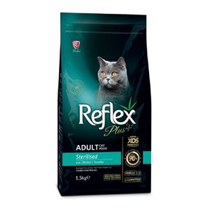 نقد و بررسی غذای خشک گربه عقیم شده رفلکس مدل Sterlised وزن 1.5 کیلوگرم توسط خریداران
