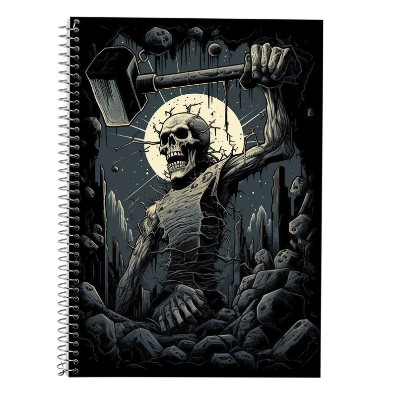 دفتر زبان 50 برگ مدوپد مدل دوخط طرح ChainSaw Man کد DF10924