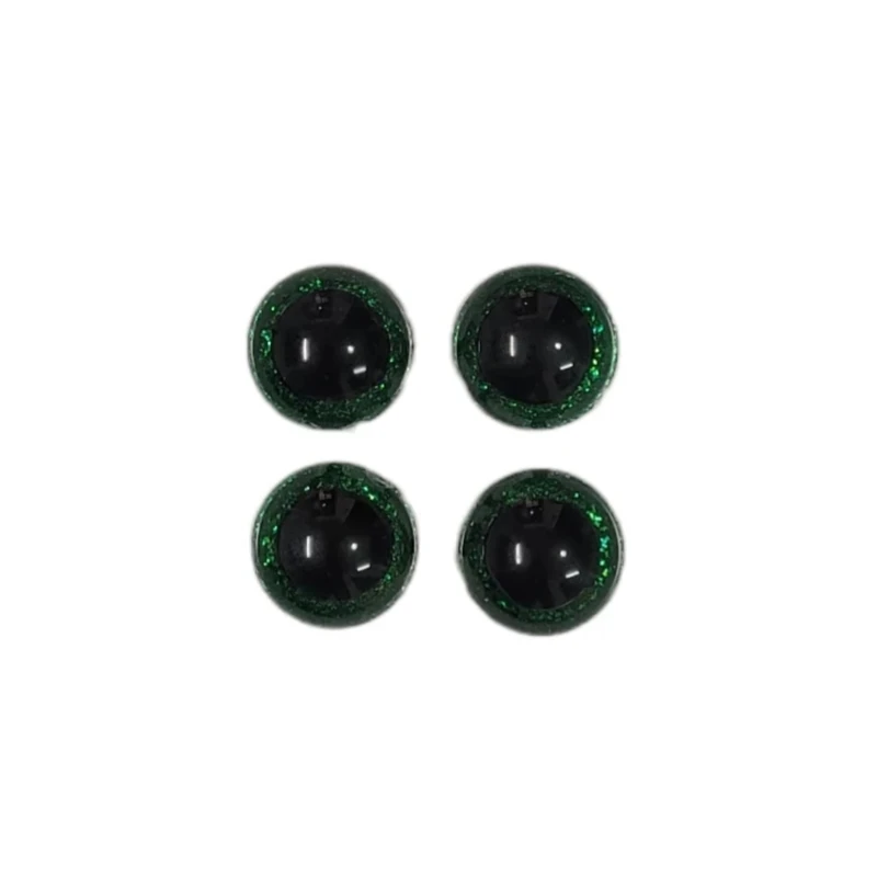 ملزومات عروسک سازی مدل چشم اکلیلی واشردار کد SABZ2004 بسته 4 عددی 