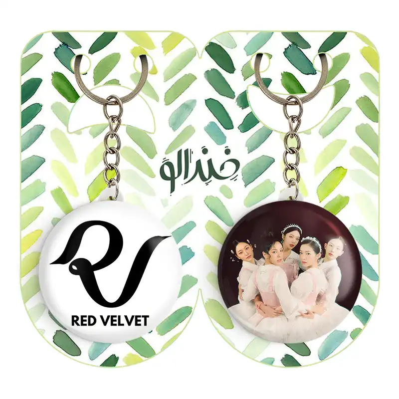 جاکلیدی خندالو مدل گروه رد ولوت Red Velvet کد 1969119685 مجموعه 2 عددی