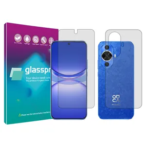 Glass Pro Resistant model transparent screen protector suitable for Huawei Nova 12 Lite mobile phone along with the back protector