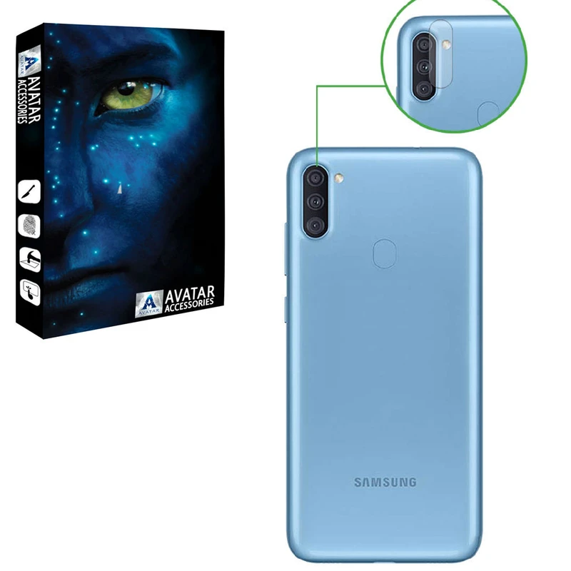 محافظ لنز دوربین آواتار مدل LENZ_A11 مناسب برای گوشی موبایل سامسونگ GALAXY A11