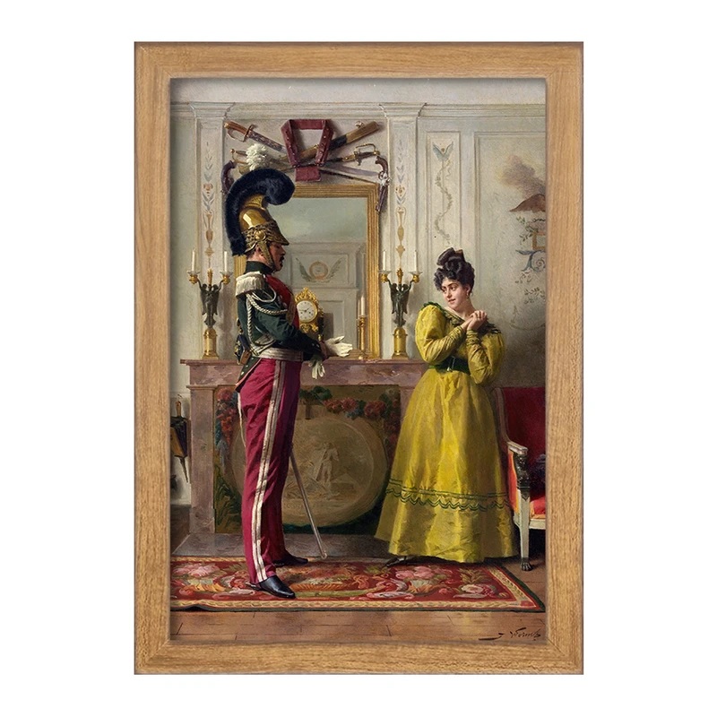 تابلو خندالو مدل نقاشی خروج برای بررسی اثر ژول ورمز کد F12295