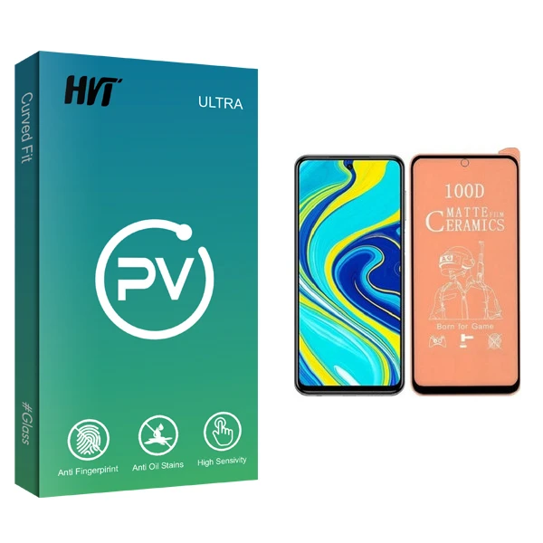 محافظ صفحه نمایش مات اچ وی تی مدل PV glass مناسب برای گوشی موبایل شیائومی Redmi Note 9S