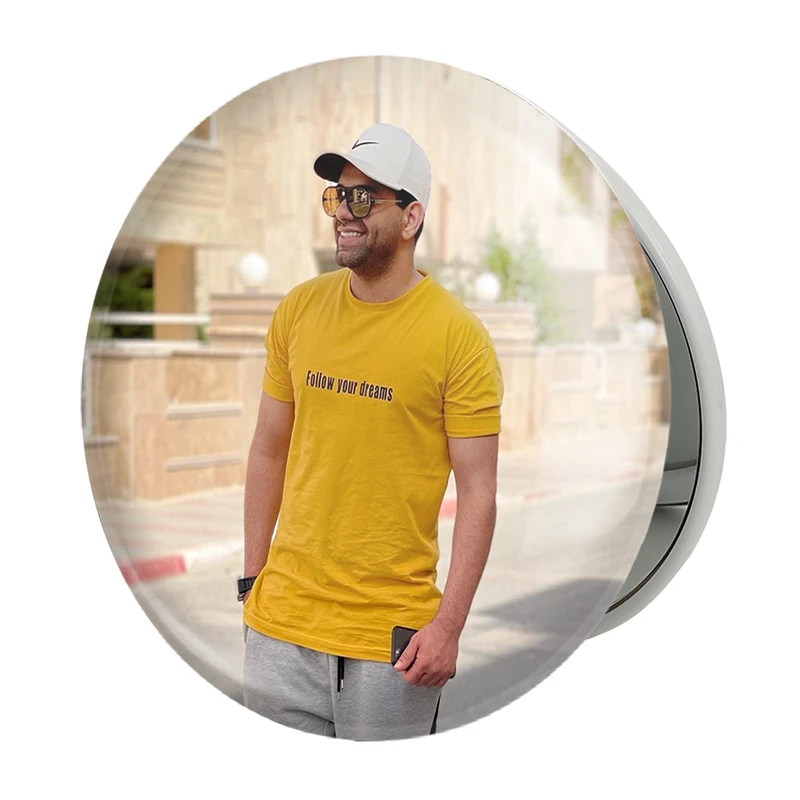 آینه جیبی خندالو طرح رضا بهرام مدل تاشو کد 4011 