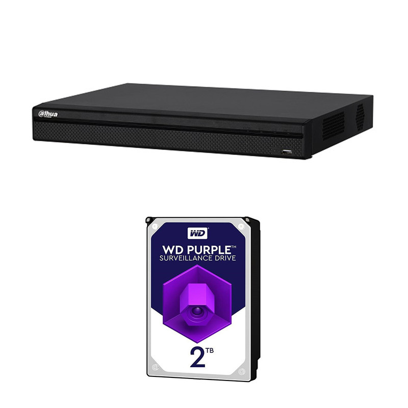 ضبط کننده ی ویدئویی داهوا مدل XVR5216AN-X به همراه هارد 2 ترابایت
