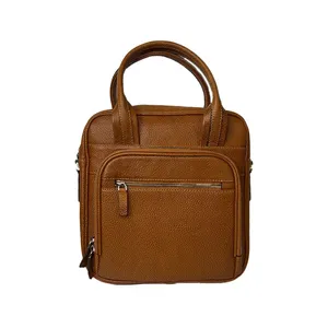 کیف دوشی دست دوز مردانه مدل چرم طبیعی رایا کد 301
