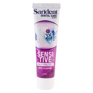 خمیردندان ضد حساسیت ساریدنت مدل ۰۱ وزن ۱۰۰ میلی لیتر