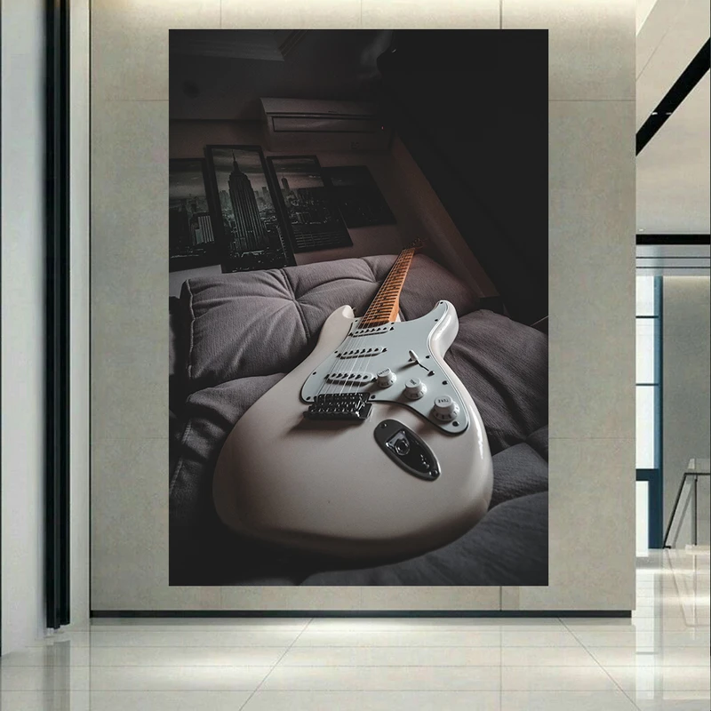 پوستر پارچه ای طرح گیتار الکتریک کد AR2600