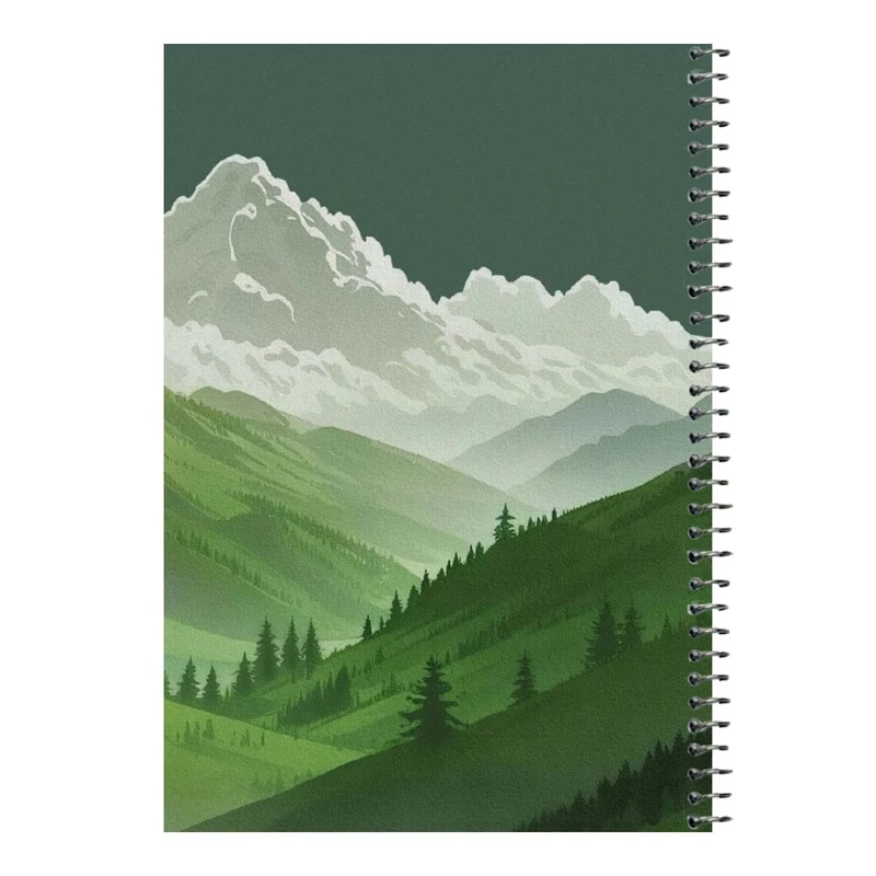 دفتر مشق 80 برگ اس جی مدل طبیعت کد11 